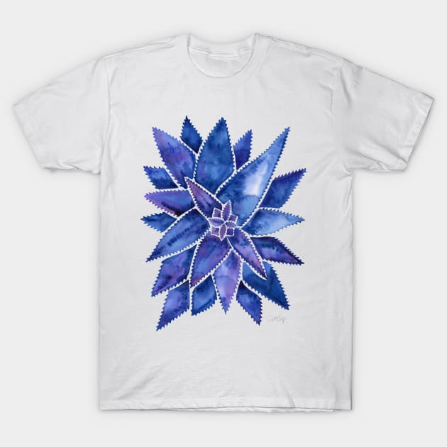 Navy Aloe Vera T-Shirt by CatCoq